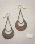 Copper Moon Earrings