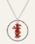 Hoop Necklace • Coral Cupolini