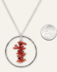 Hoop Necklace • Coral Cupolini