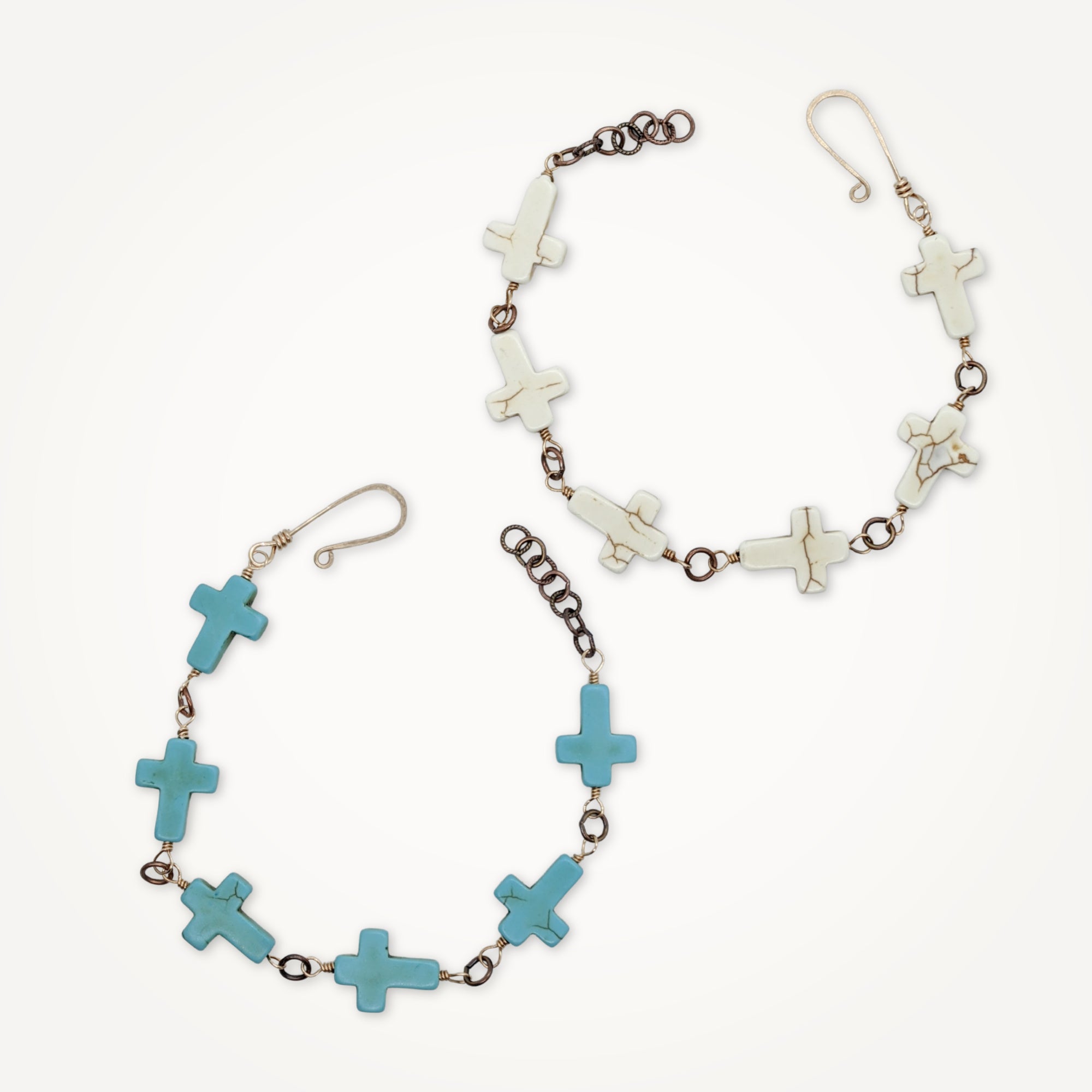 Gemstone Cross Bracelet