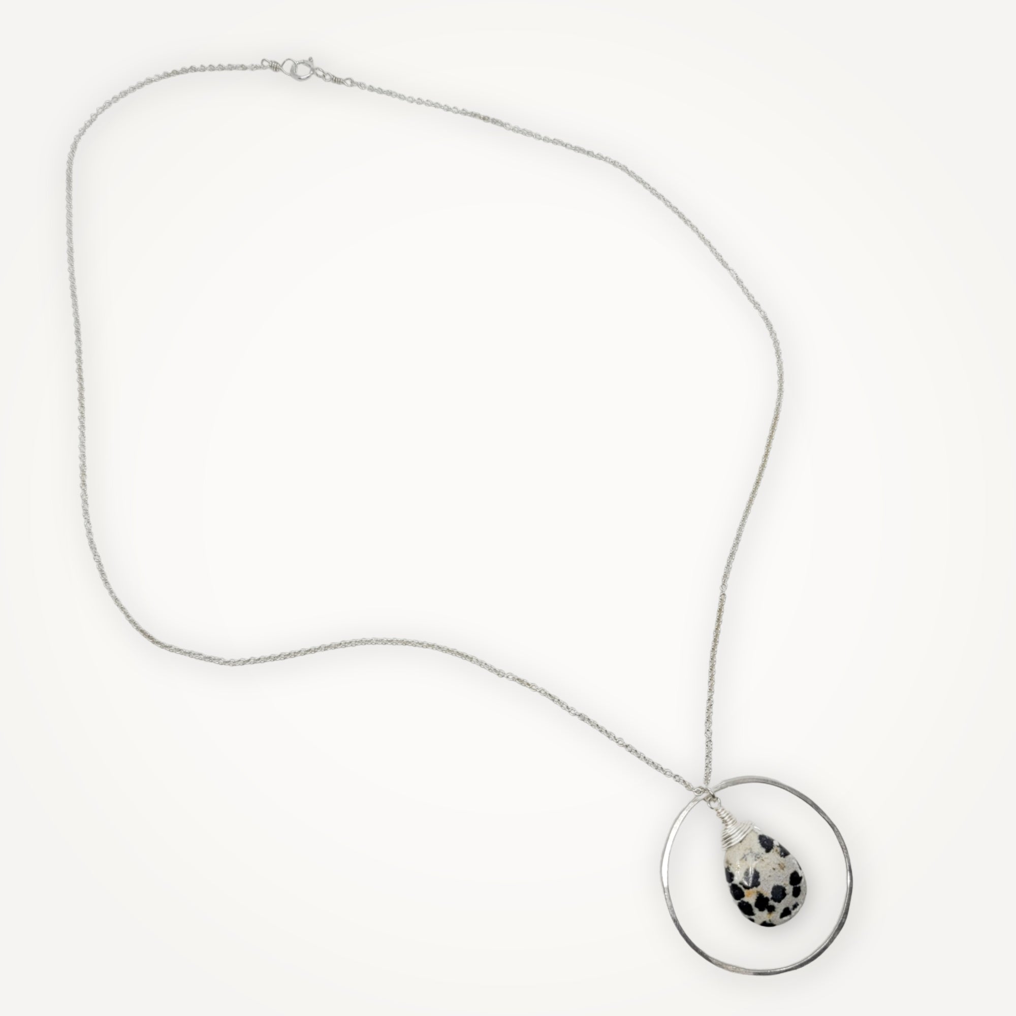 Luna Necklace • Dalmatian Jasper