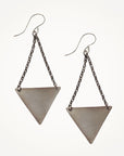 Triangle Earrings • Silver