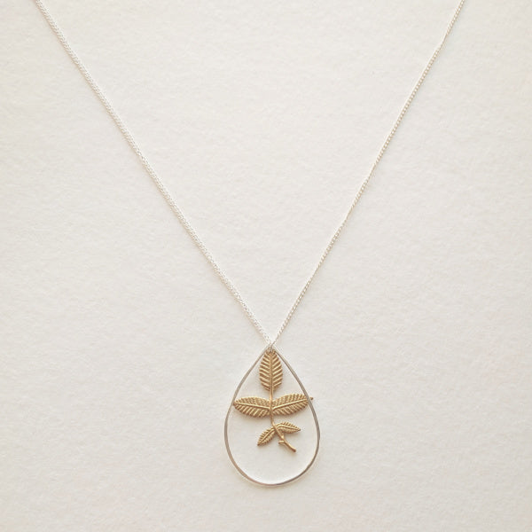 Teardrop Necklace • Foliage