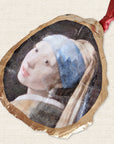 Girl with a Pearl Earring Ornament • Oyster Shell
