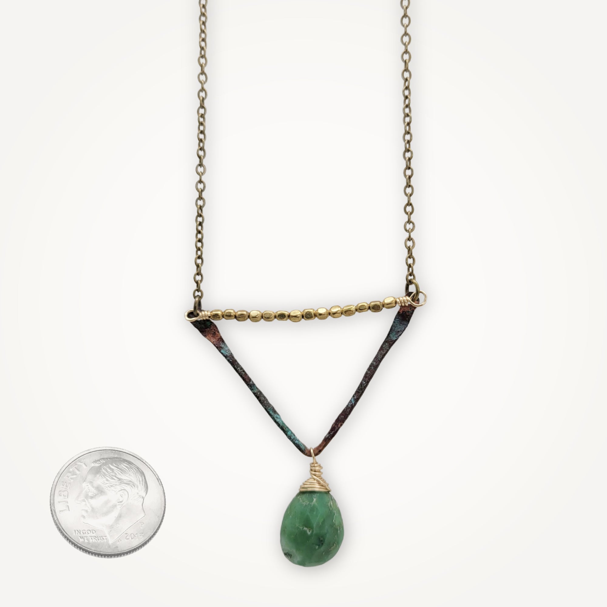 Green Valley Necklace • Chrysoprase + Copper