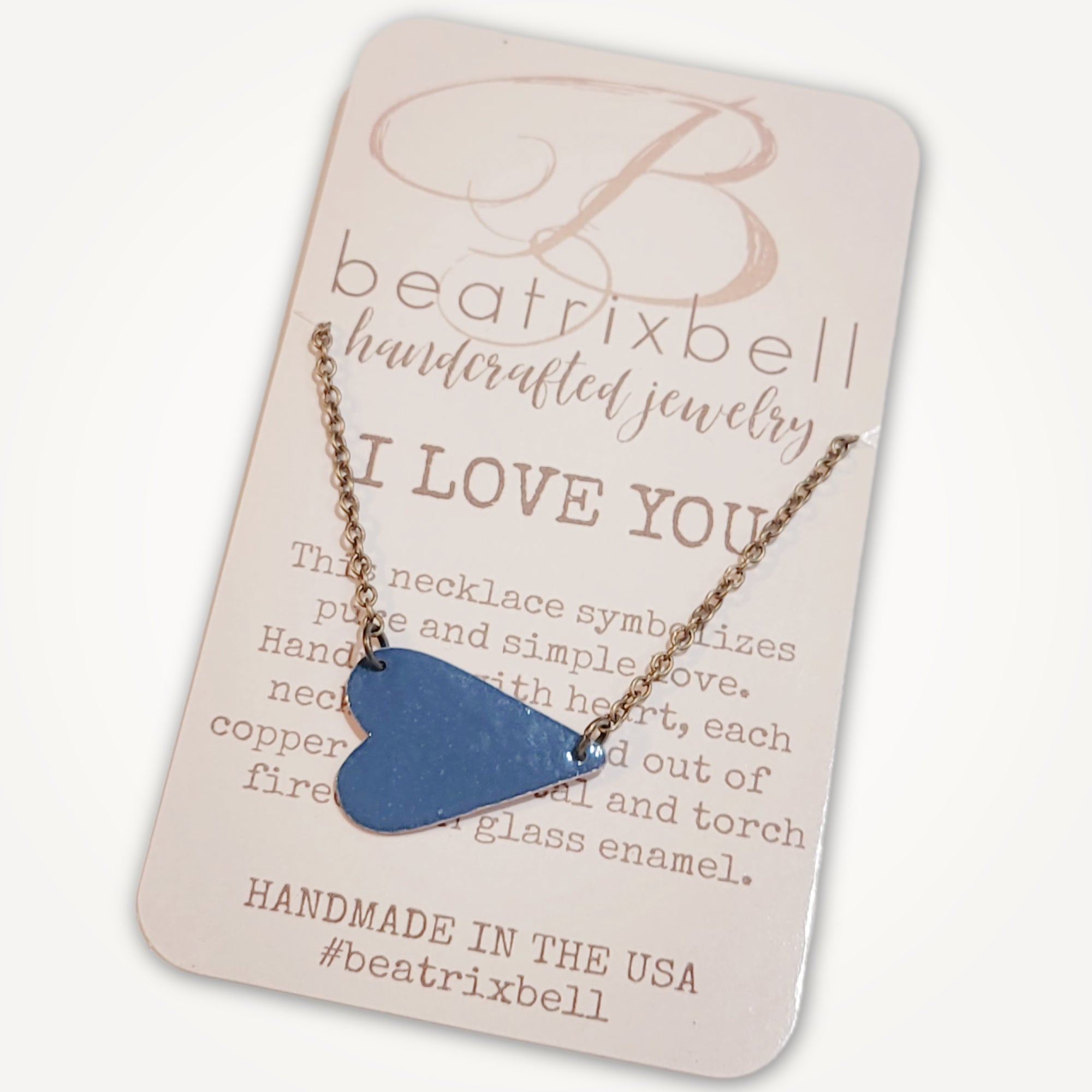 I Love You Necklace • Choice of Color