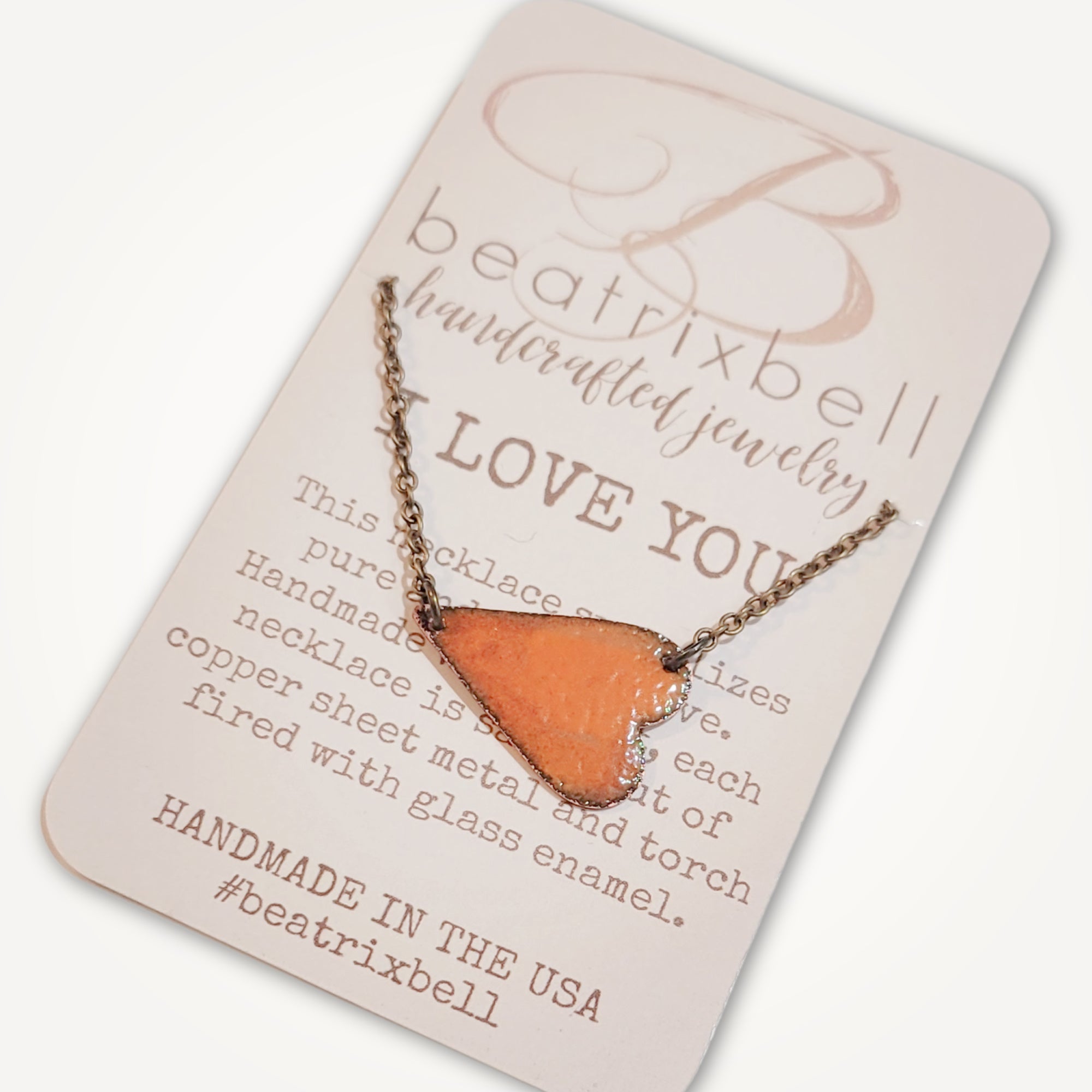 I Love You Necklace • Choice of Color