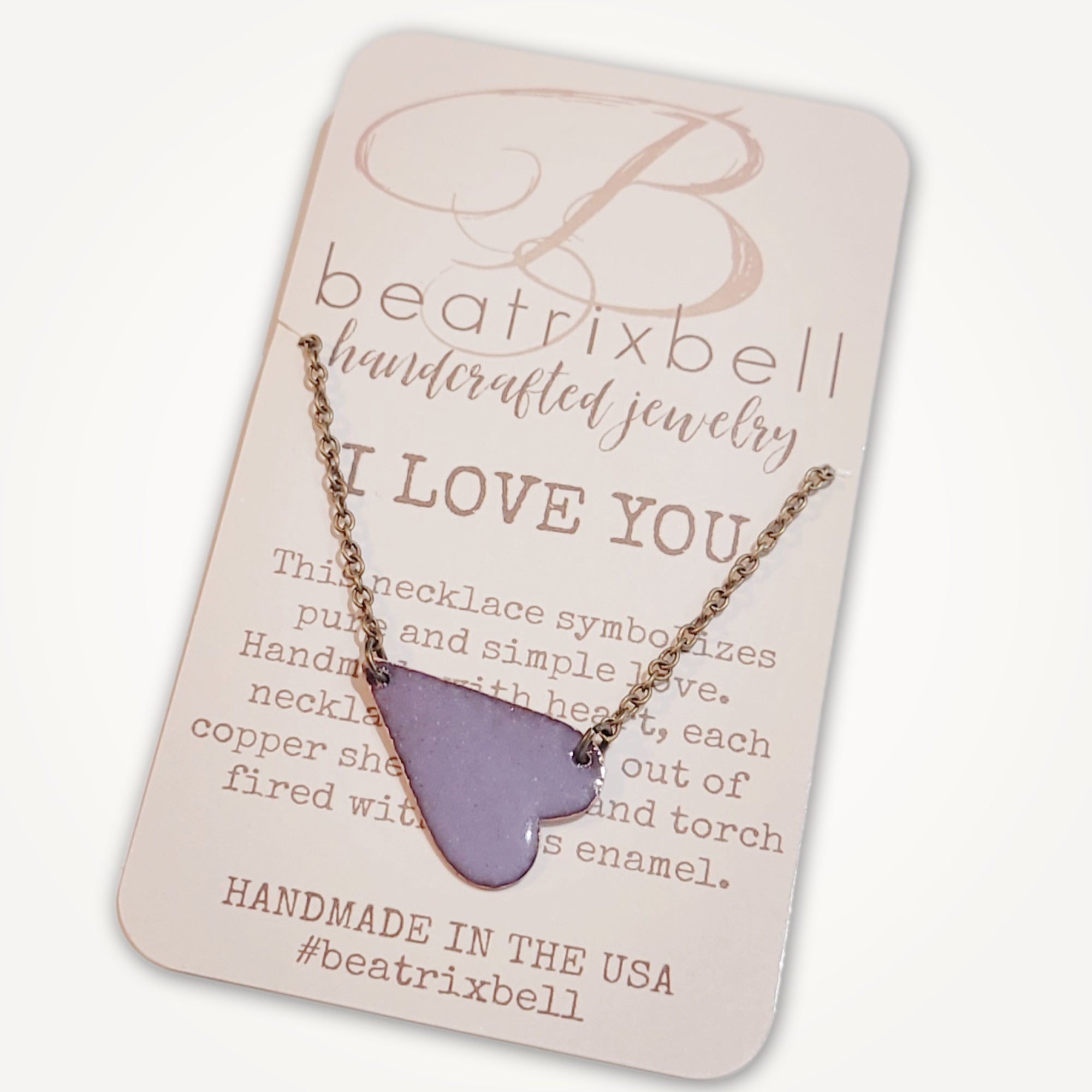 I Love You Necklace • Choice of Color