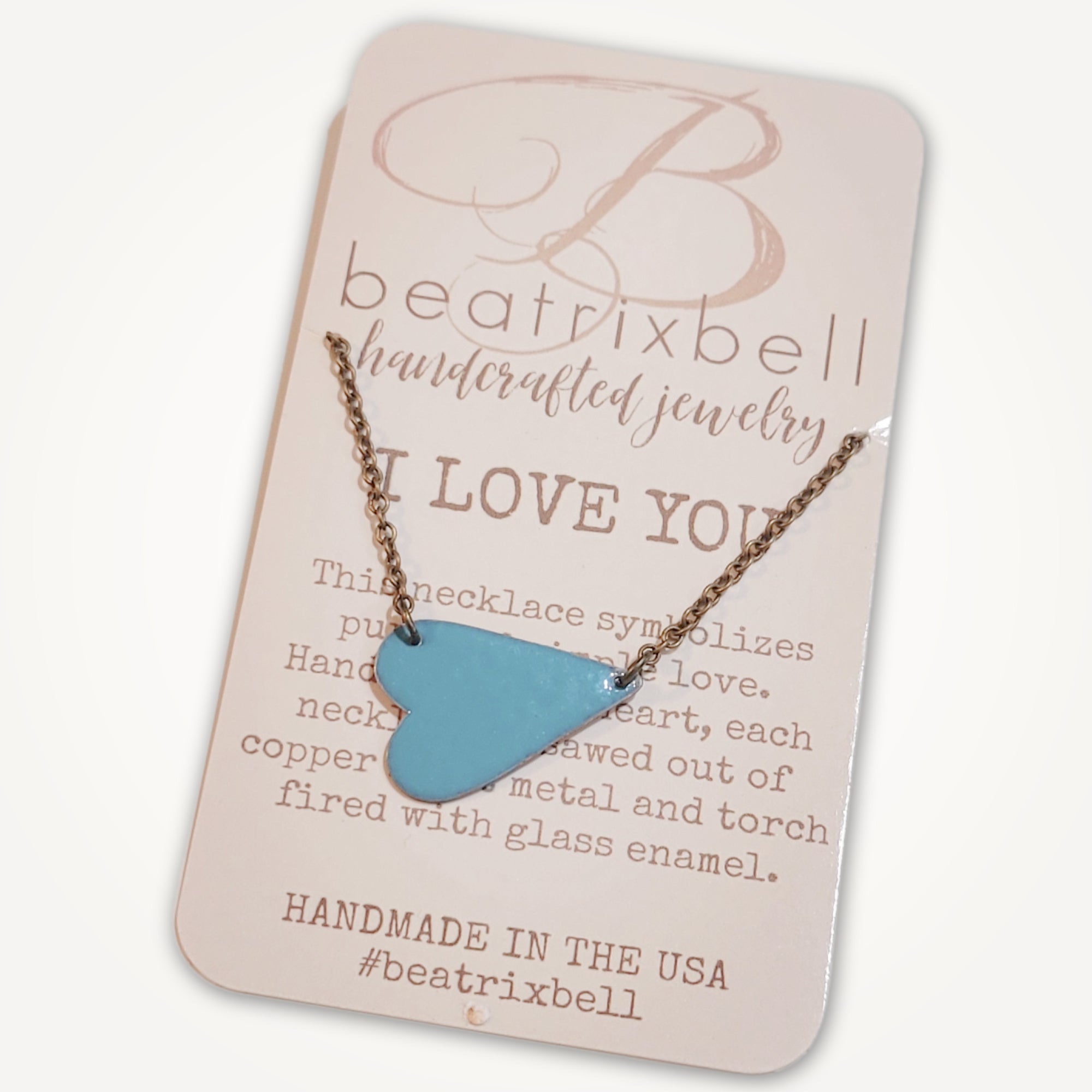 I Love You Necklace • Choice of Color