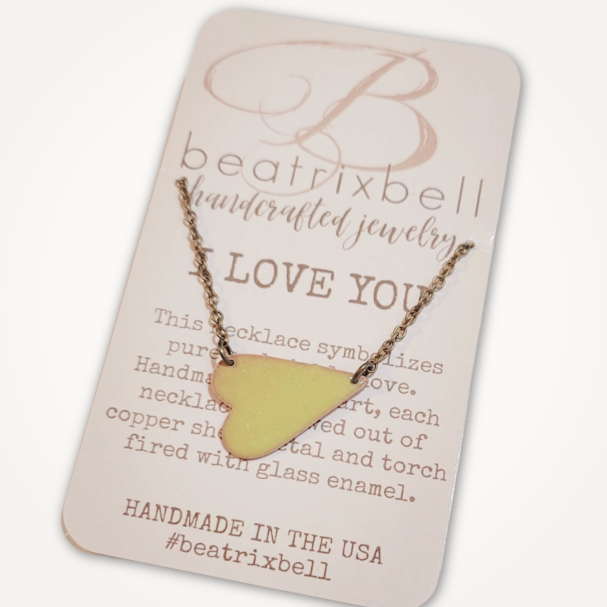 I Love You Necklace • Choice of Color