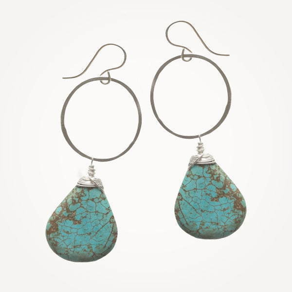 Meridian Earrings • Turquoise Teardrop