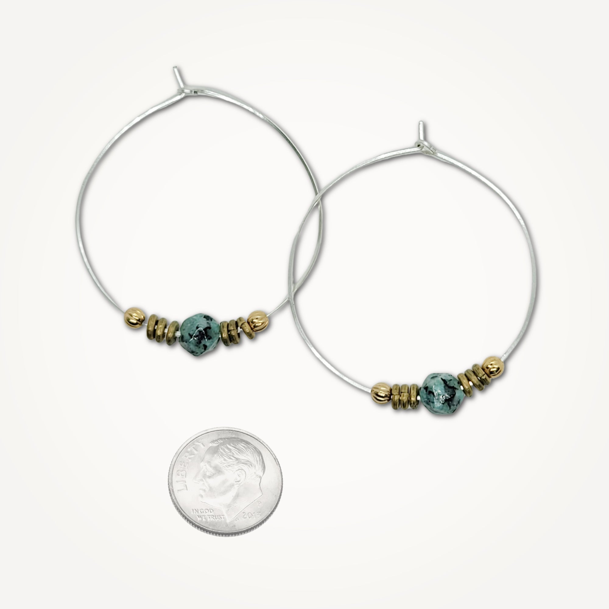 Loop Earrings • Amazonite