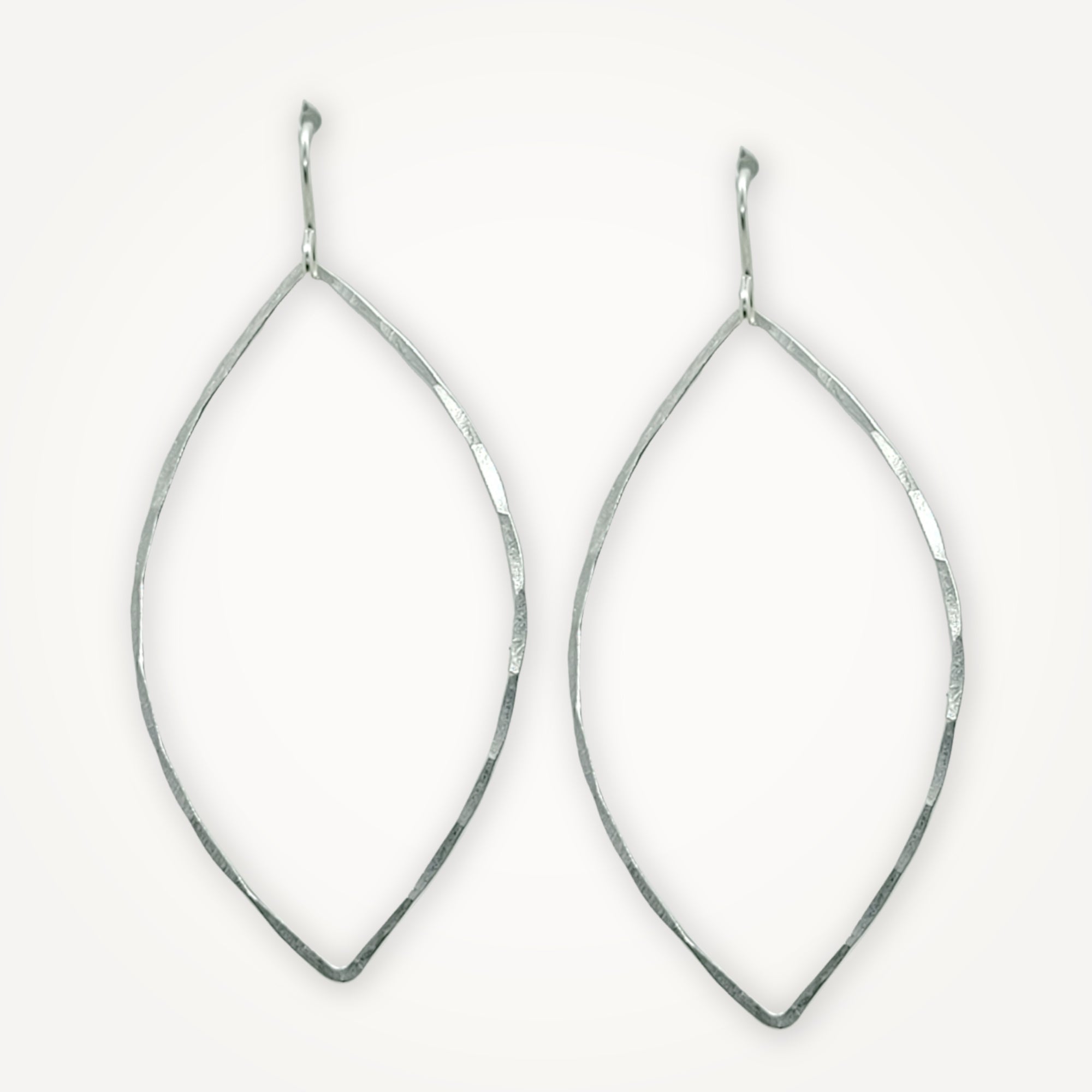 Hammered Hoop Earrings • Choice of Shape