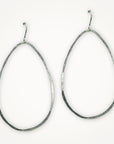 Hammered Hoop Earrings • Choice of Shape