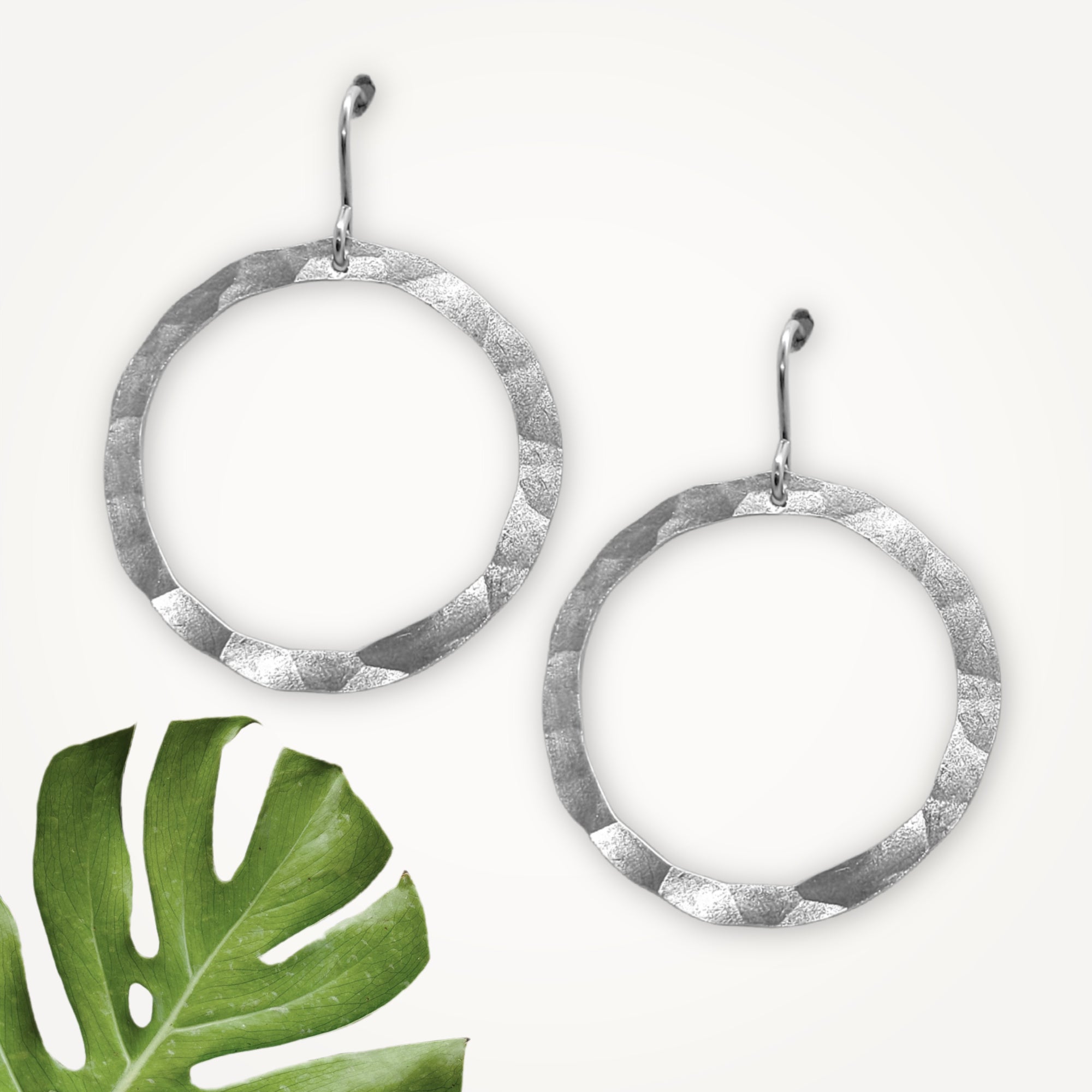 Organic Hoop Earrings • Medium