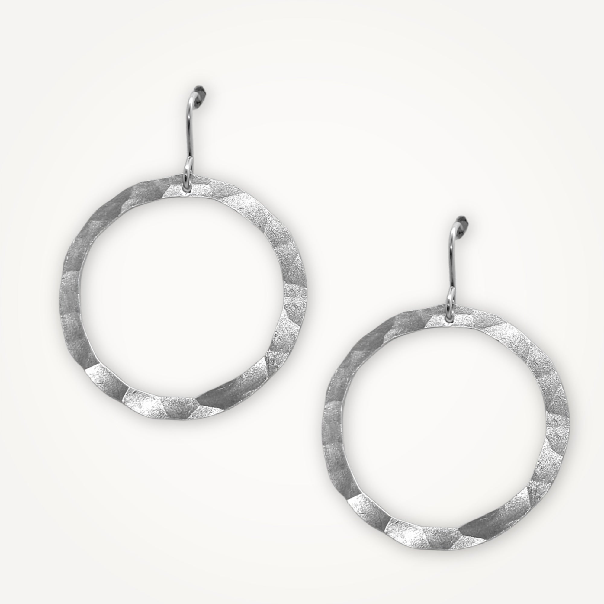 Organic Hoop Earrings • Medium