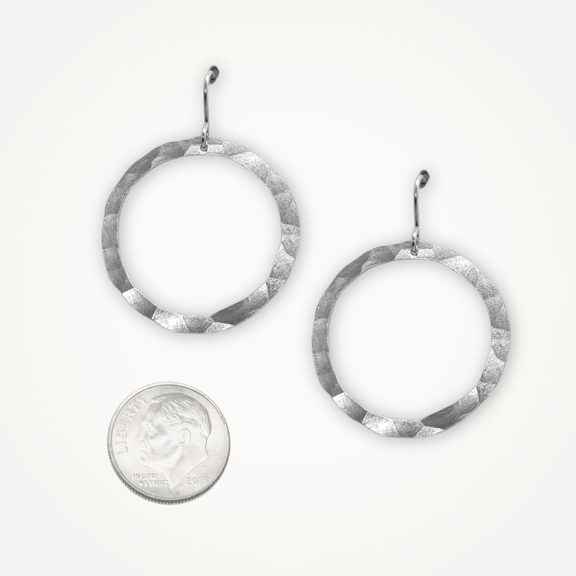 Organic Hoop Earrings • Medium