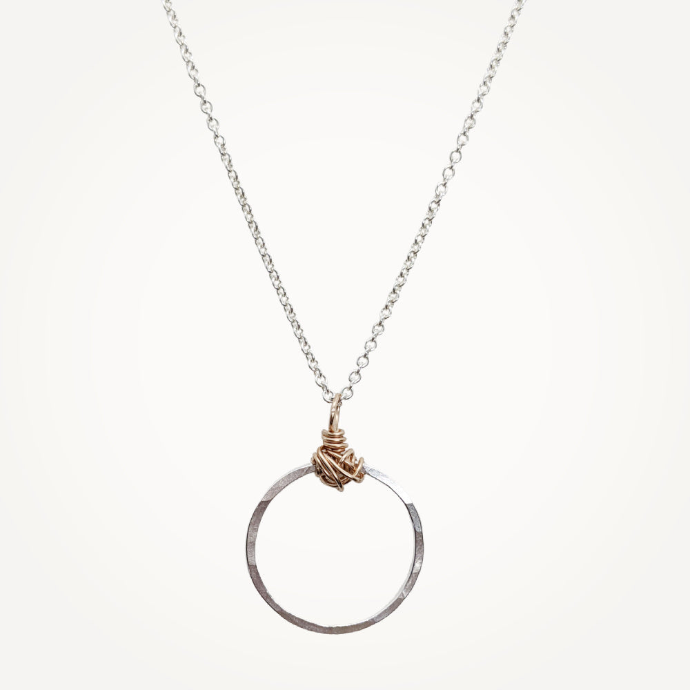 Knot Necklace • Petite Circle
