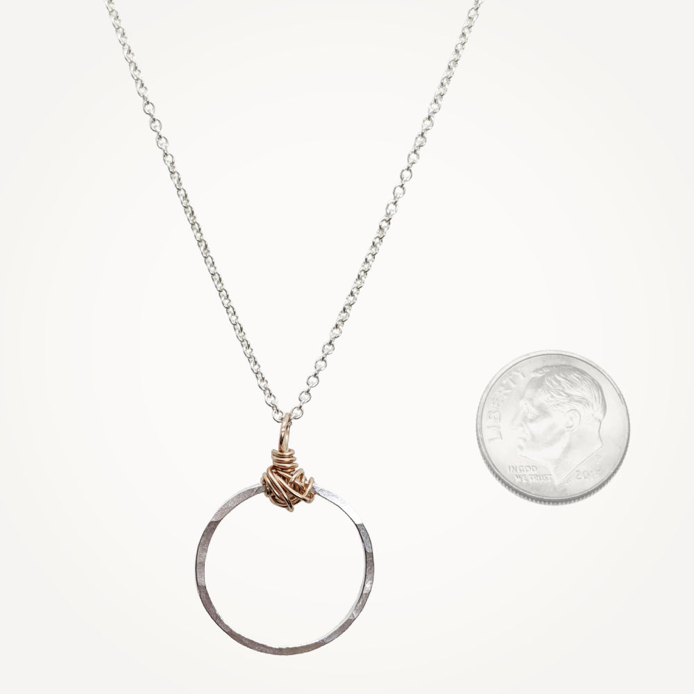 Knot Necklace • Petite Circle