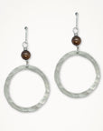 Organic Hoop Earrings • Choice of Pearl