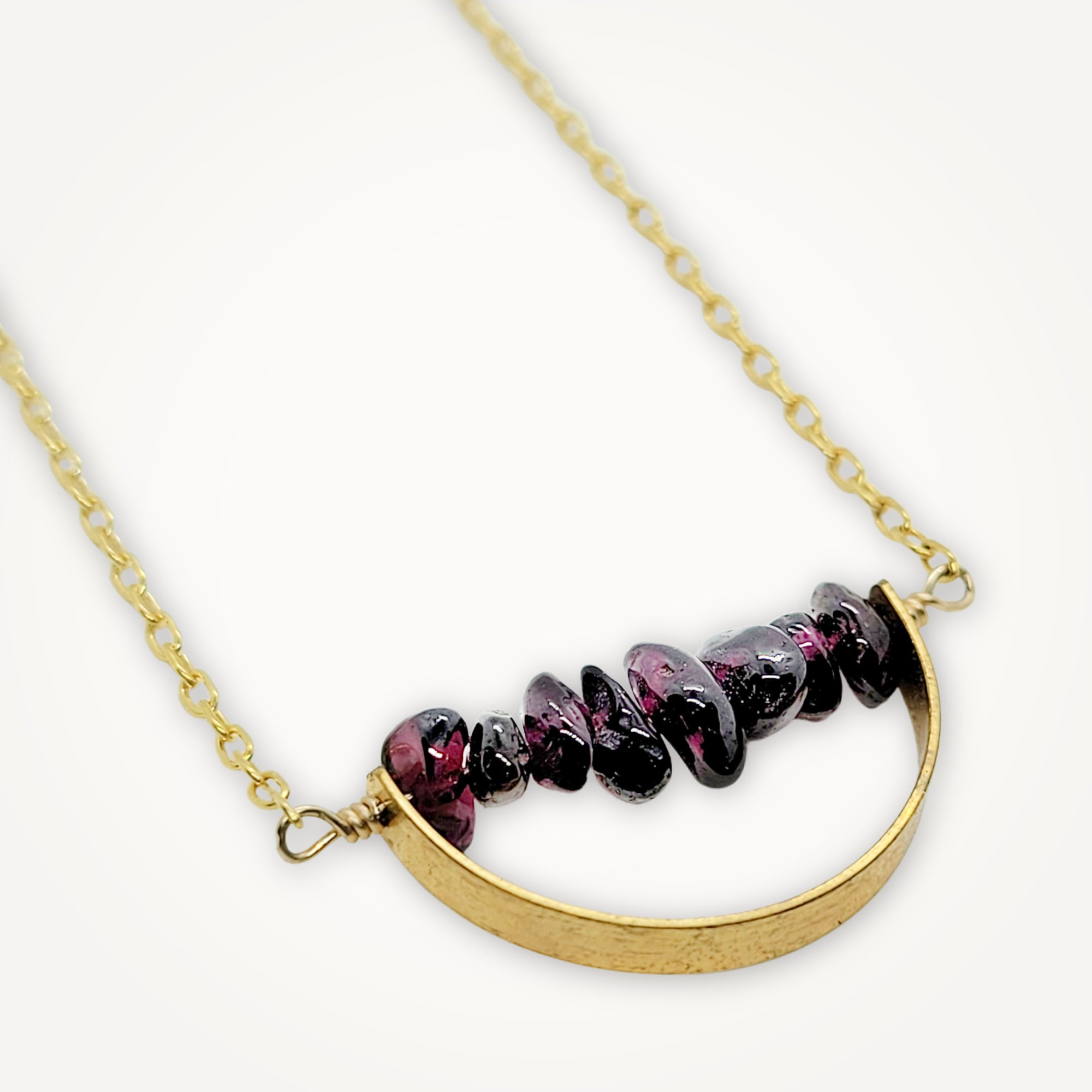 Horizon Necklace • Choice of Gemstone