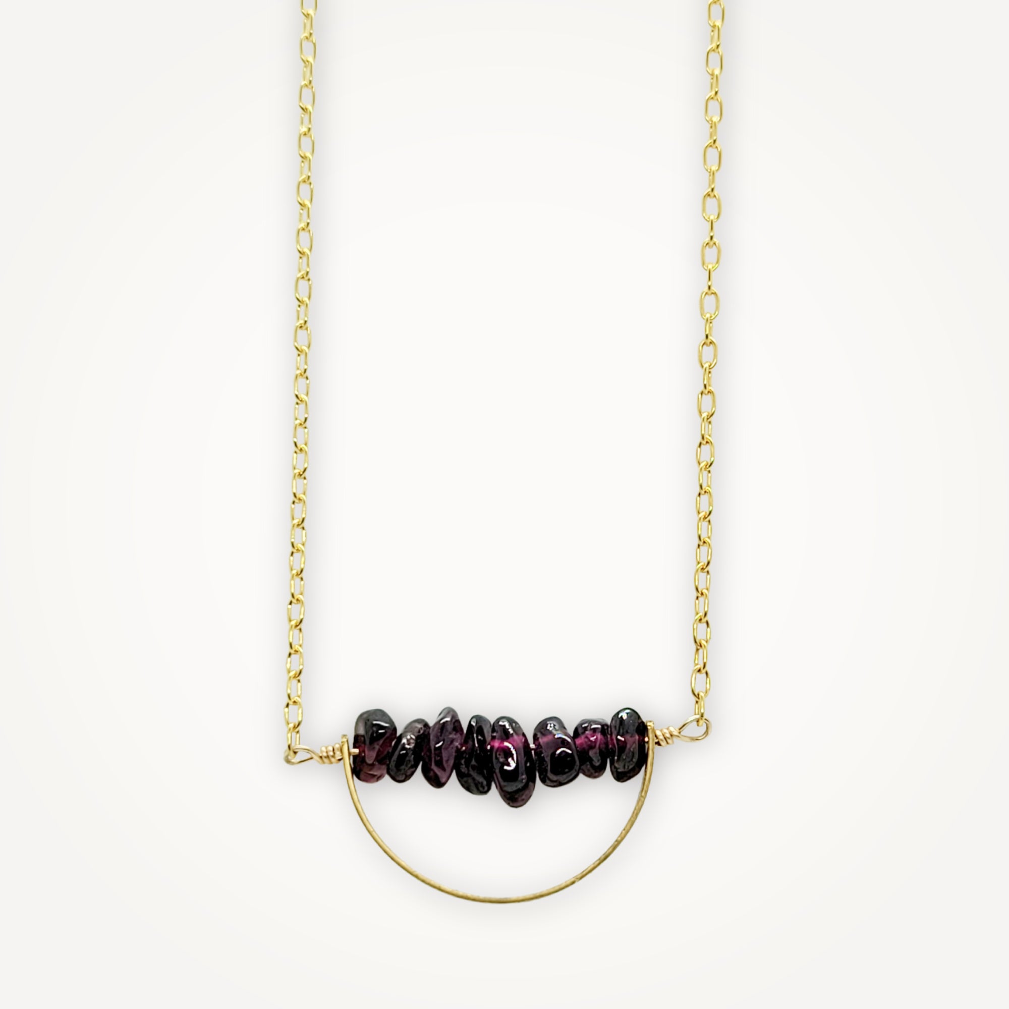 Horizon Necklace • Choice of Gemstone