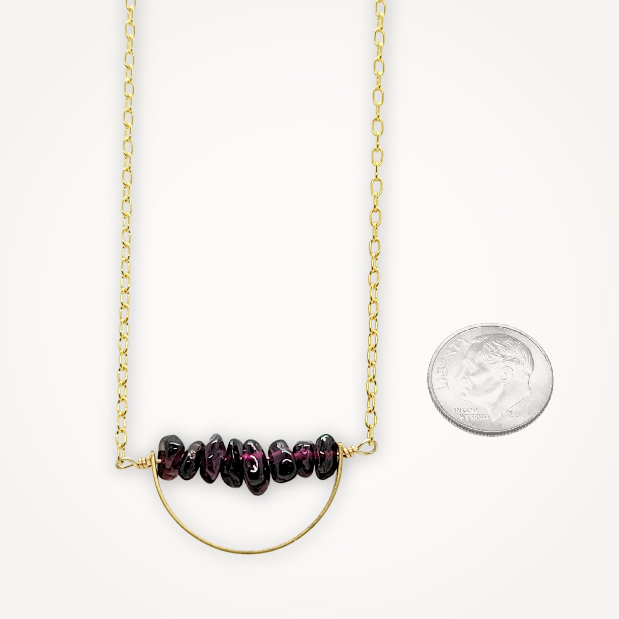 Horizon Necklace • Choice of Gemstone