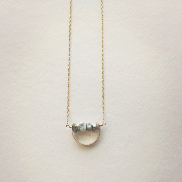 Horizon Necklace • Choice of Gemstone