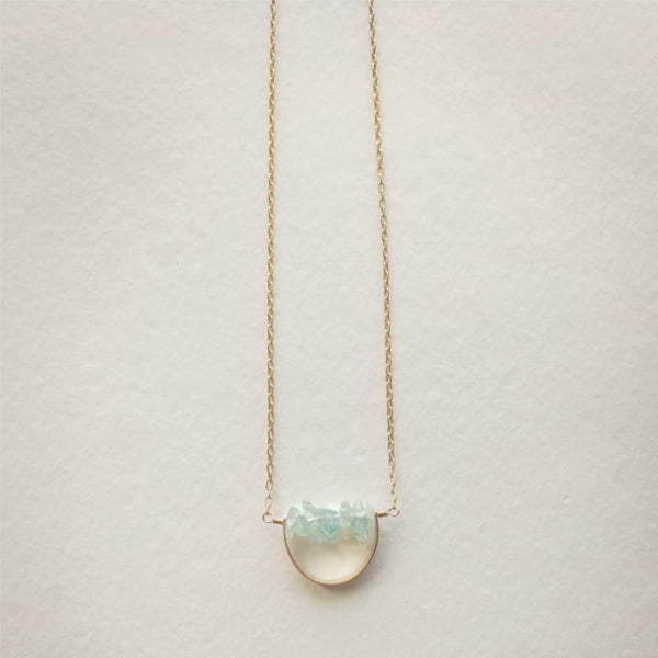 Horizon Necklace • Choice of Gemstone