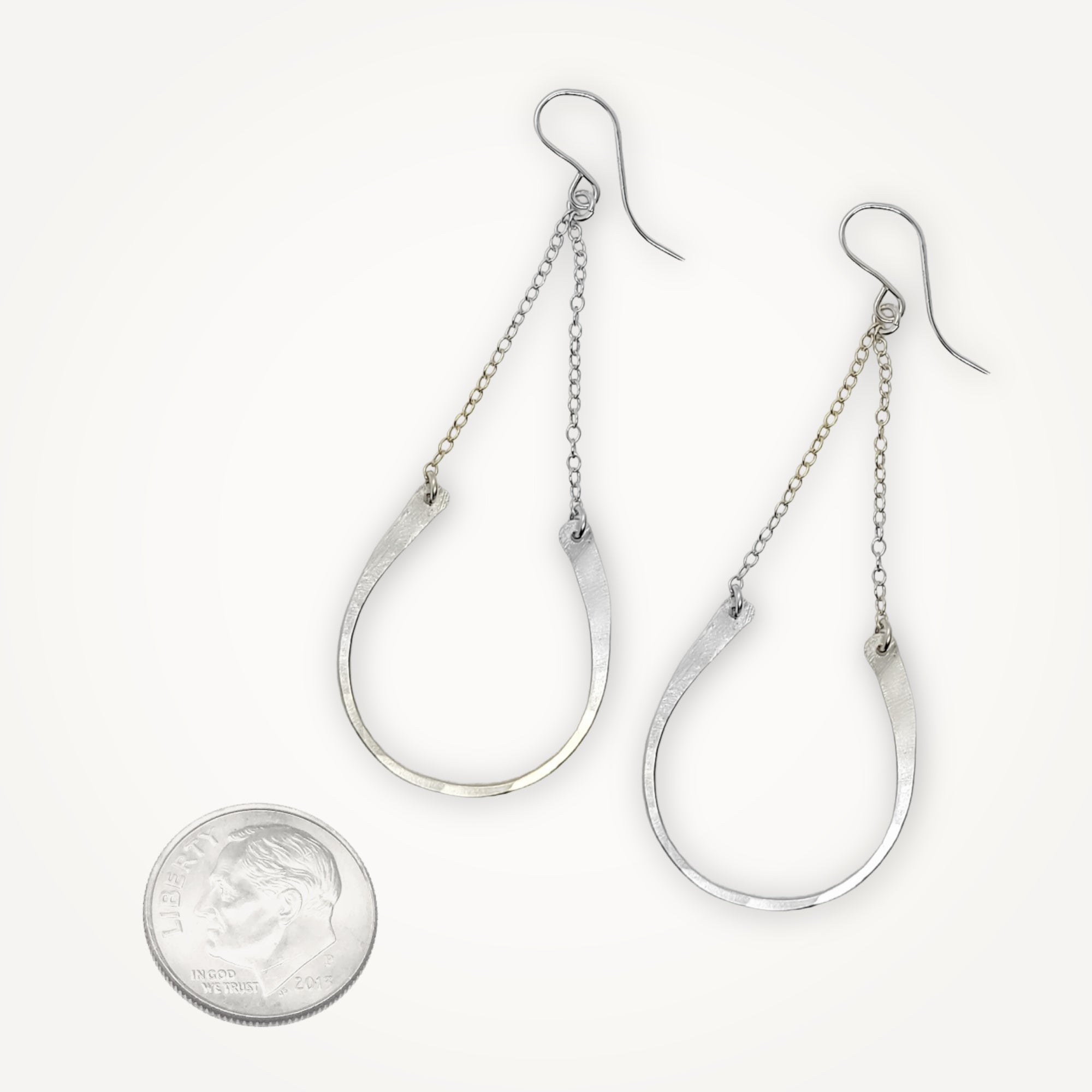 Lucky Horseshoe Earrings • Silver or Gold