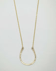 Lucky Horseshoe Necklace • Silver or Gold