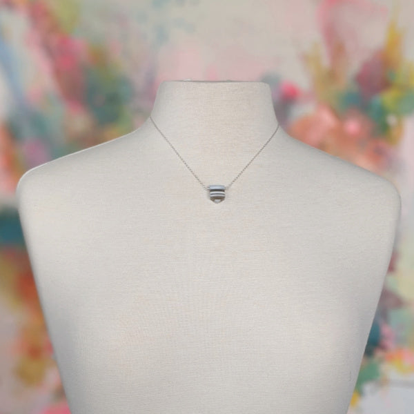 Layered Opal Necklace • Minimalist