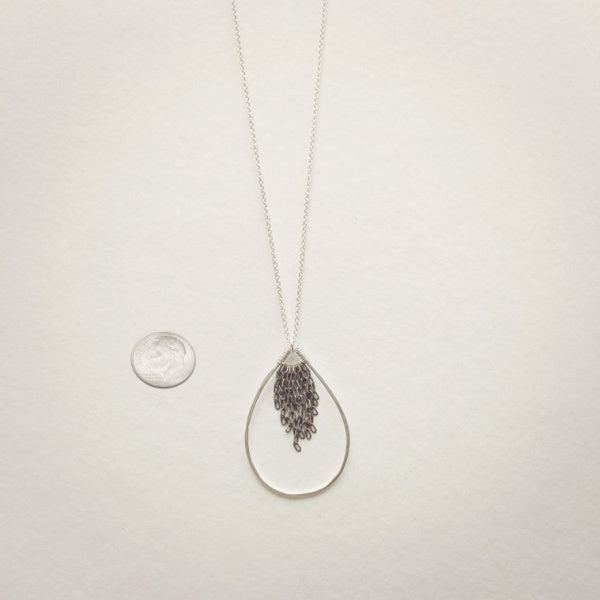Leonne Teardrop Necklace • Silver Mix