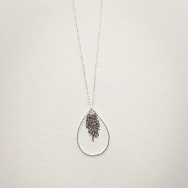 Leonne Teardrop Necklace • Silver Mix