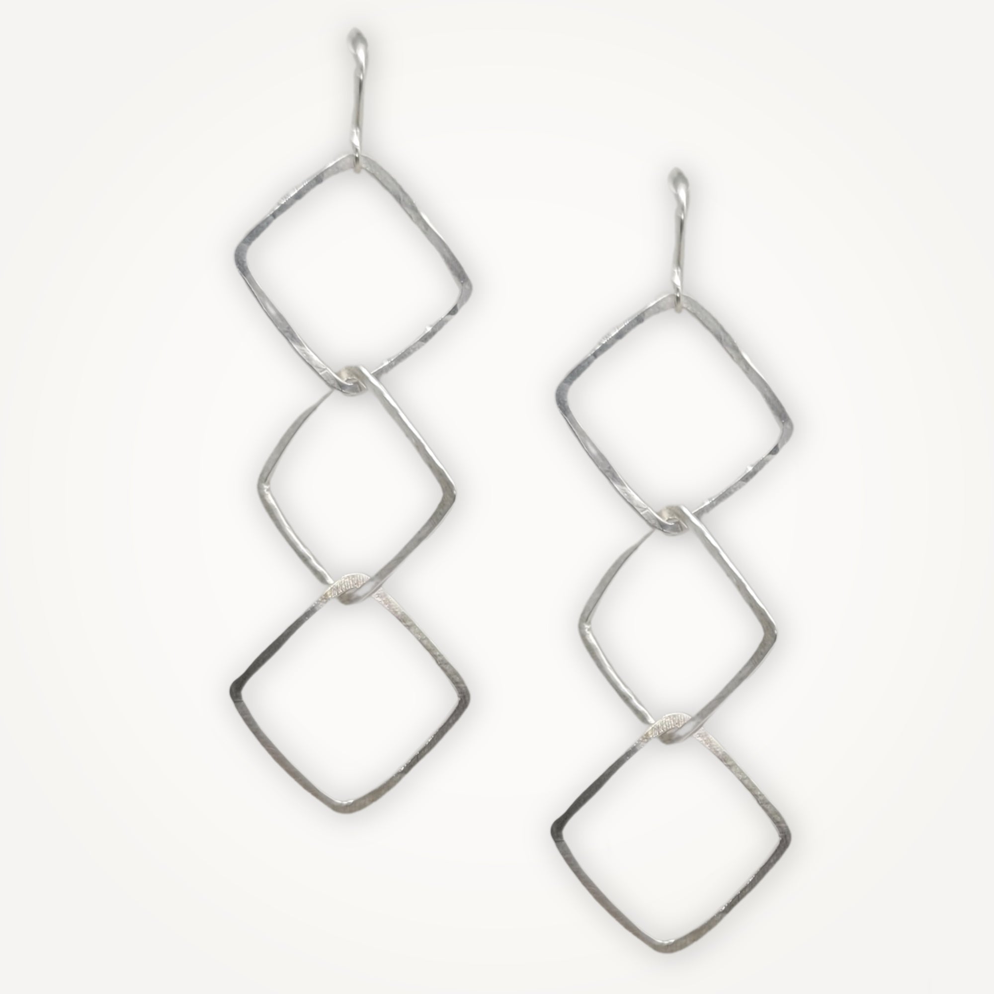 Three of Diamonds Earrings • Triple Linked Earrings