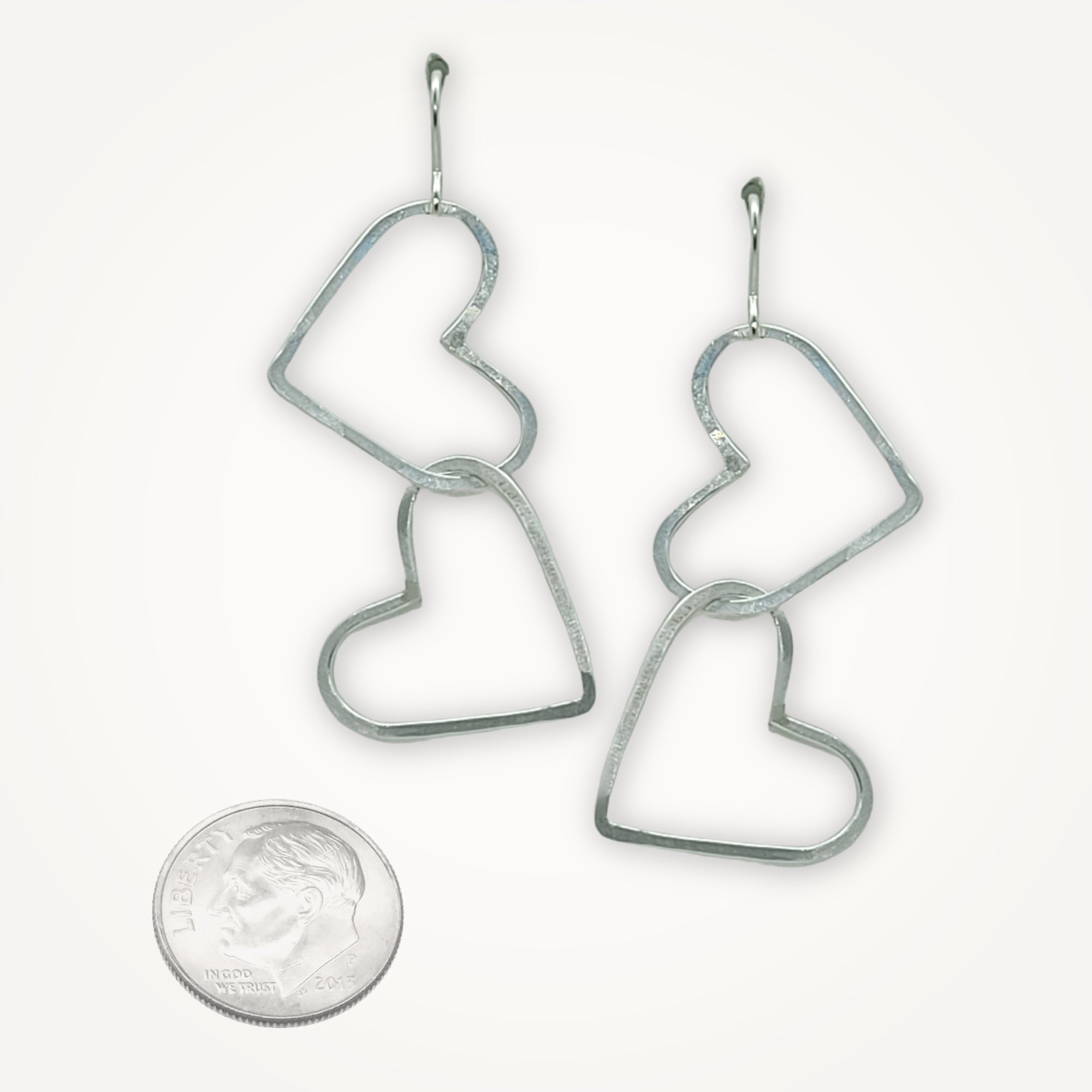 Sterling Silver 5mm CZ Heart Stud Earrings - Sterling Forever