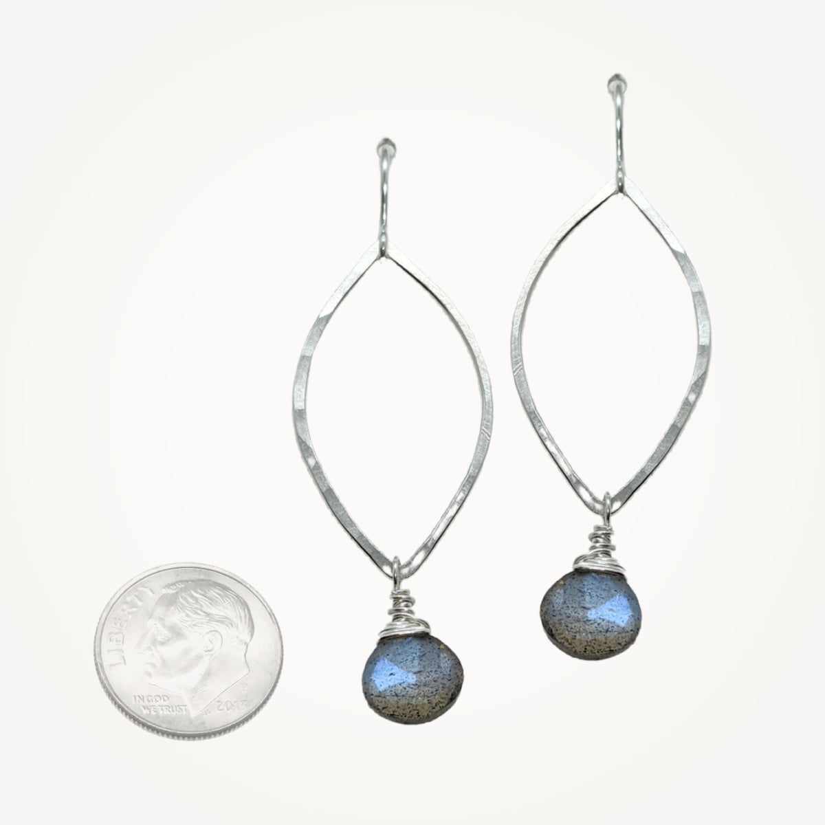 Petite Marquise Earrings • Choice of Gemstone