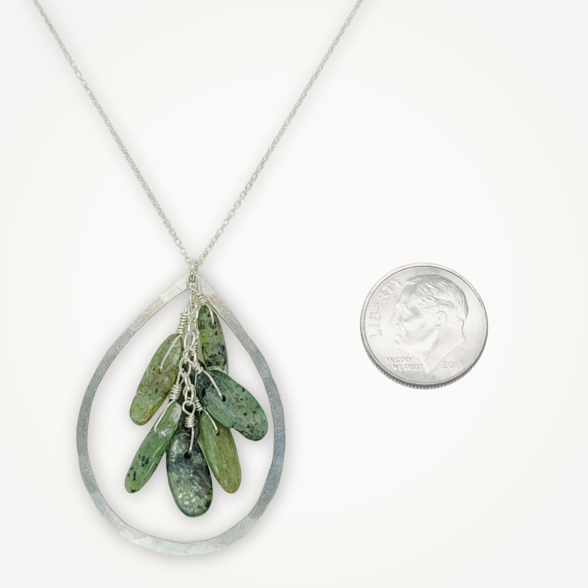 Green quartz necklace store
