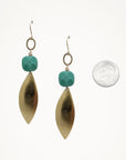 Leilani Earrings • Green Opal
