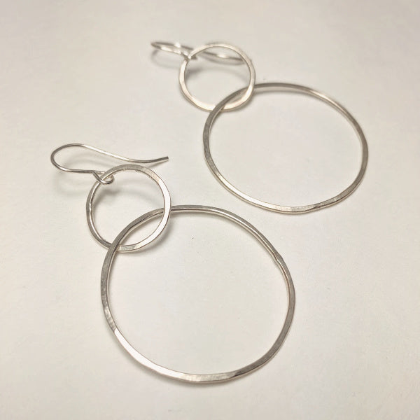 Moonstruck Earrings • Double Hoop