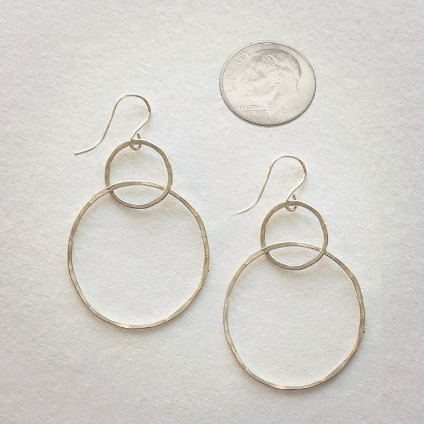 Moonstruck Earrings • Double Hoop