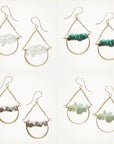 Horizon Earrings • Choice of Gemstone