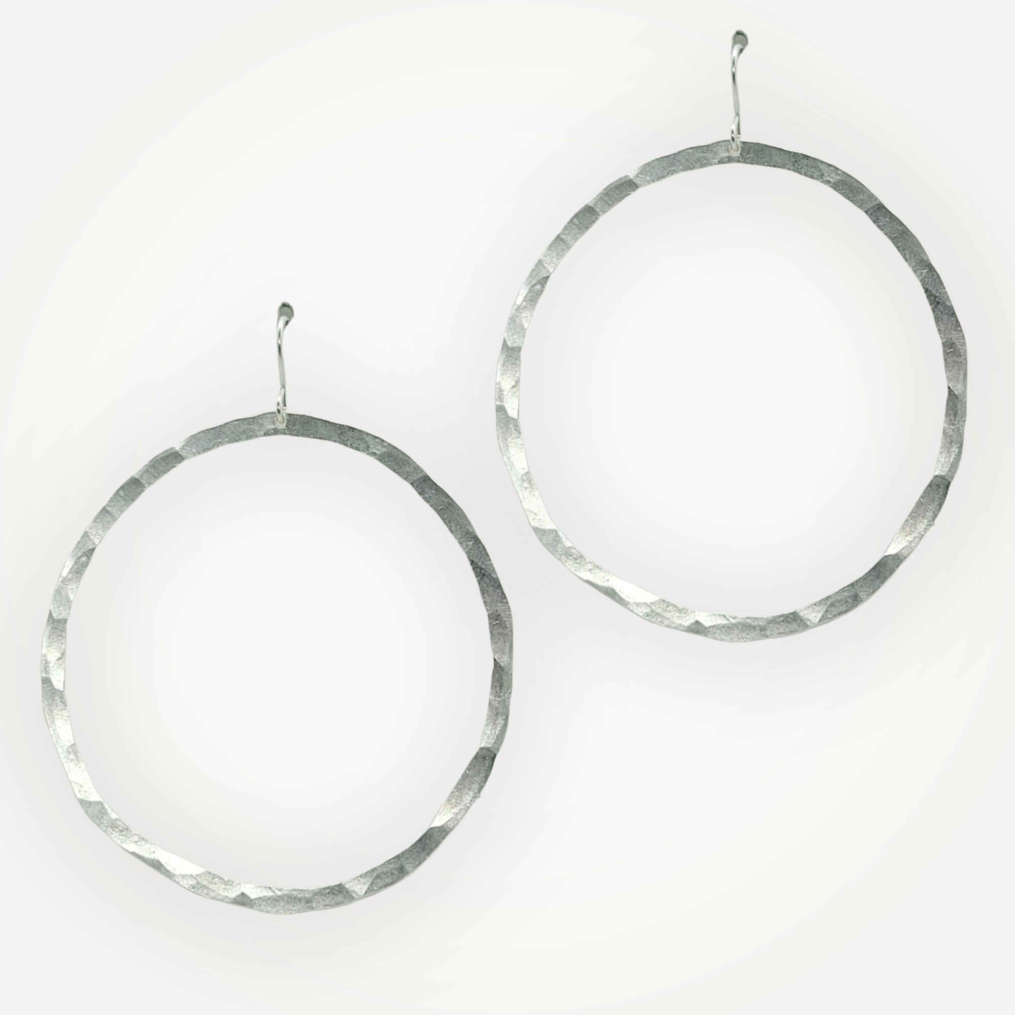 Organic Hoop Earrings • Large