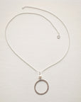 Organic Hoop Necklace • Pearl