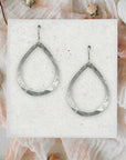 Organic Teardrop Earrings • Medium