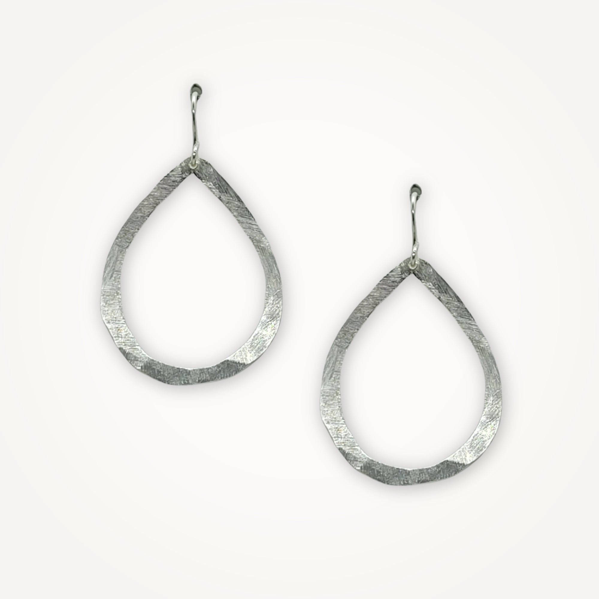 Organic Teardrop Earrings • Medium