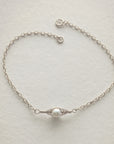 Petite Silver Peapod Bracelet • 1,2,3,4 or 5 pearls