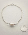 Petite Silver Peapod Bracelet • 1,2,3,4 or 5 pearls