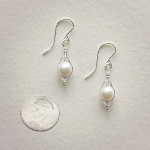 Silver Peapod Earrings • One Pea