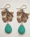 Petal Earrings • Emerald Jade